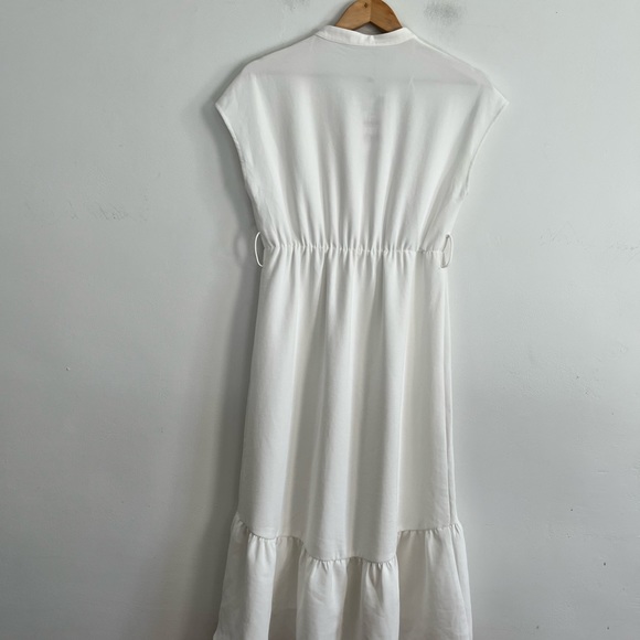 Zara V- Neck Boho Beachy Midi Dress - Picture 4 of 9